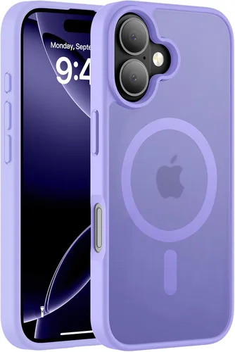 Vista 67 de Hualele - Funda magnética para iPhone 13 Pro, compatible con MagSafe, grado militar, a prueba de caídas, translúcida mate, parte trasera dura, borde