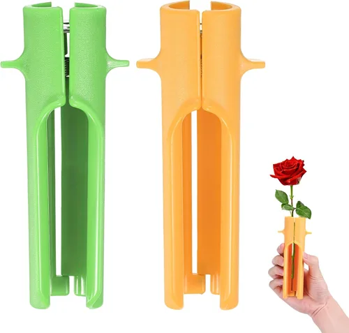 Vista 10 de M METERXITY Paquete de 1 herramienta peladora de espinas de rosas, pelador de espinas de hojas de tallo de rosa de metal para ramos, ramas