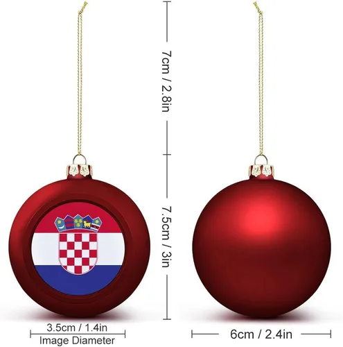 Vista 120 de Boobs Funny Shatterproof Matte Christmas Balls for Tree Wreath Home Decor 1PCS