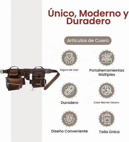 Vista 3 de Style n Craft Combo de electricista de 4 piezas y 22 bolsillos, cinturón de herramientas con 2 bolsas de herramientas y un soporte multiherramienta