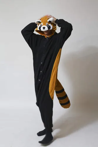 Vista 3 de SAZAC Red Panda Kigurumi - Onesie Jumpsuit Halloween Costume
