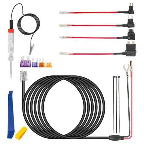 Vista 9 de EWAY Kit de cableado rígido para detector de radar, enchufe RJ11, kit de cableado directo de cable para detectores de radar, cable de alimentación
