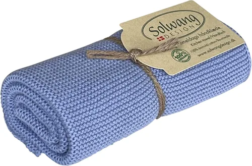 Vista 8 de Solwang 100% algodón orgánico certificado fabricado en la India Toalla de cocina/mano de diseño danés (verde ártico orgánico)