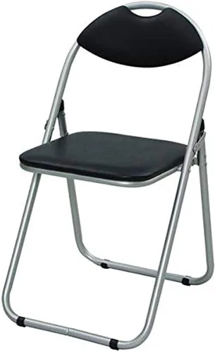 Vista 7 de Yamazen YZX-455 (DBR/BK) Folding Chair with Wide Backrest Chair, Pipe Chair, Camping, Width 15.6 x Depth 21.3 x Height 31.9 inches