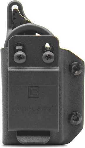 Vista 2 de Clip & Carry Kydex - Funda multiherramienta para tijeras de trauma de respuesta Raptor de cuero - Fabricado en Estados Unidos