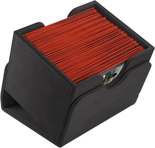 Vista 5 de GameGenic Caja de cartas – Caja de cubierta: Sidekick XL negro 100CT – TCG duradera y resistente, almacenamiento de tarjetas OCG – Compatible