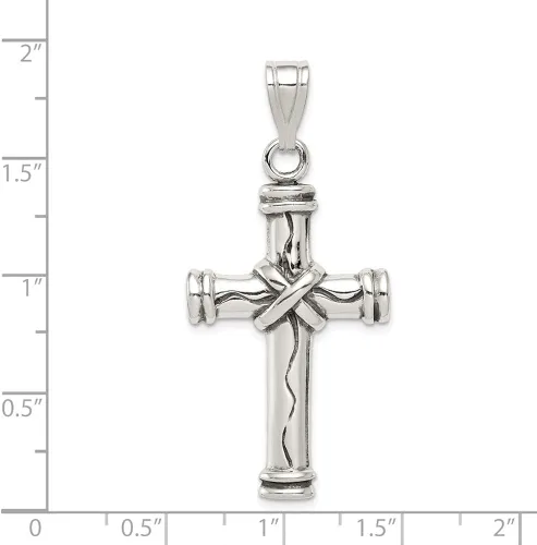 Vista 2 de Dije de plata de ley 925 maciza con colgante de cruz antigua 1890in x 0866in regalos de joyería para mujeres esposa mamá regalos para hombres esposo