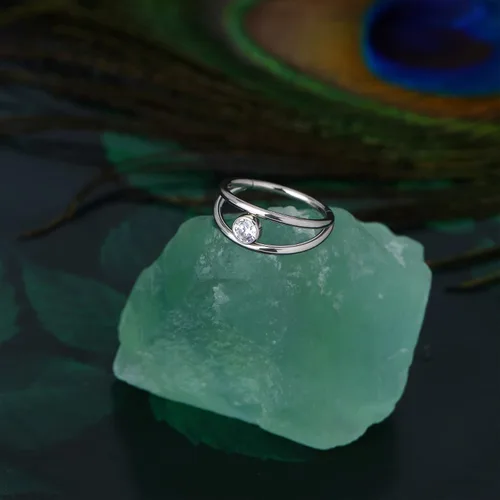 Vista 3 de COCHARM 16G - Aro de caracola de cartílago de 8100472in anillo de nariz doble para un aro de perforación para mujeres y hombres Metal circonita