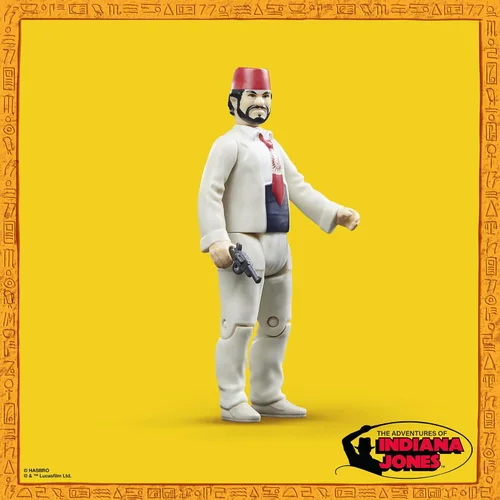 Vista 4 de Indiana Jones and The Last Crusade Retro Collection Figura de acción de Sallah, 3.75 pulgadas, juguetes para niños a partir de 4 años