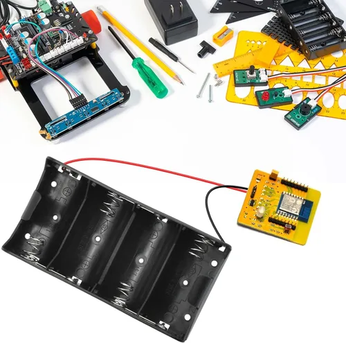 Vista 30 de SDTC Tech Paquete de 2 1 caja de batería de celda C de 1,5 V tamaño C con cables de alambre