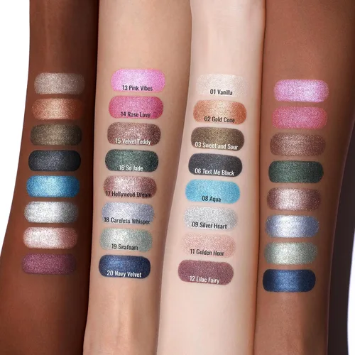 Vista 7 de Oulac Twist-Up Sombra de Ojos Brillante en Barra – Maquillaje de Ojos Vegano y Libre de Crueldad con Textura Cremoso y Mezclable, Resistente al 01