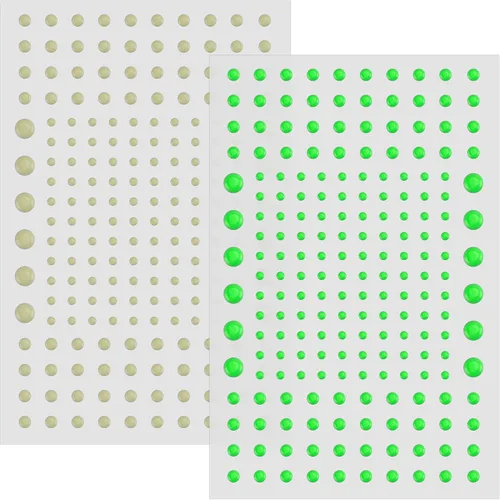 Vista 7 de 202 calcomanías de puntos abovedados que brillan en la oscuridad, calcomanías luminosas de pared para techo, diferentes tamaños, fluorescentes