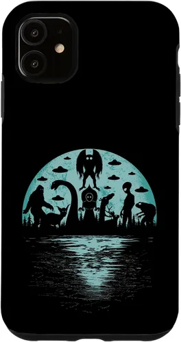 Vista 8 de Bigfoot Nessie Mothman and Aliens Cryptid Ovnis Cryptozoology - Carcasa para iPhone 17