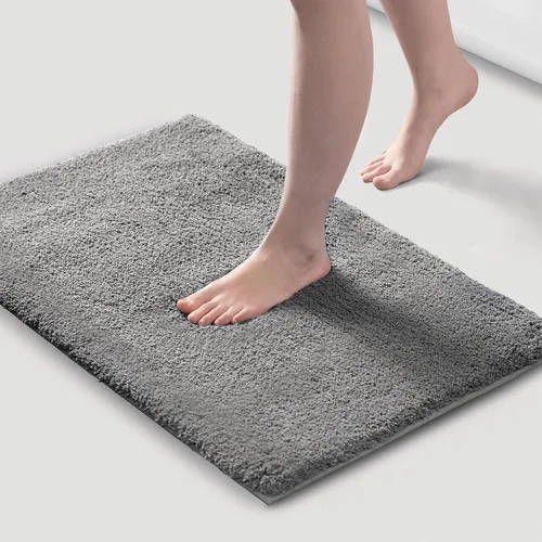 Vista 23 de Madison Park Alfombra de Baño Antideslizante, Tapete de Felpa Lujoso, Absorbente, Secado Rápido, Diseño de Spa, Decoración de Baño Marshmallow, Crema