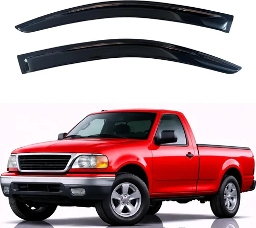 Vista 172 de KPY Protector de lluvia compatible con Ford Bronco 1980-1996, Ford F150 F250 F350, deflectores de ventilación lateral para visera de ventana