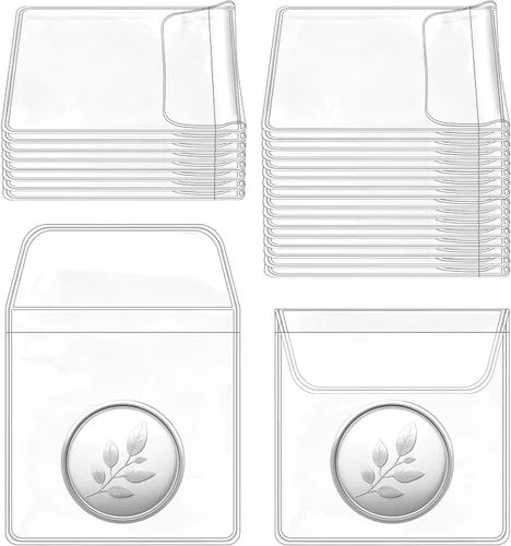 Vista 12 de Vmiapxo Paquete de 100 fundas para monedas de un solo bolsillo, soportes protectores de monedas de plástico transparente de 2 x 2 pulgadas