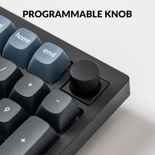 Vista 4 de Keychron V5 Wired Custom Mechanical Keyboard Knob Version, 96% Layout QMKVIA Programmable with Hot-swappable Keychron K Pro Red Switch Compatible
