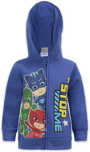 Vista 2 de PJ Masks Boys Catboy, Gekko and Owlette 3 Piece Zip Up Hoodie, T-Shirt and Jogger Pants Set for Toddler and Little Kids