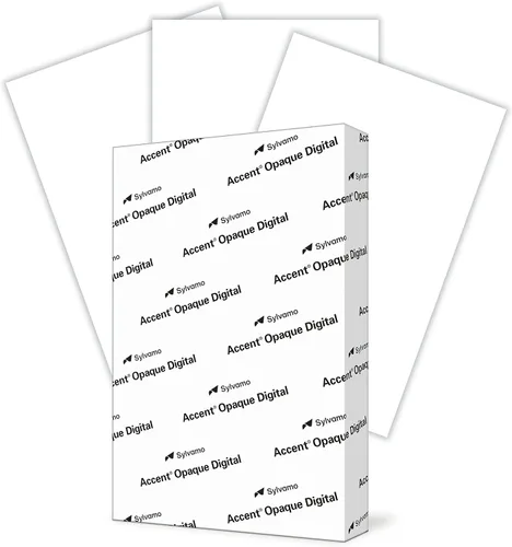 Vista 11 de Accent 1188091R - Papel de cartulina blanco opaco de 8.5 x 11 pulgadas, 100 libras, 271 g/m², 200 hojas (1 resma), cartulina pesada suave de alta