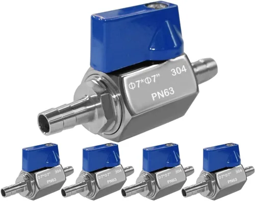 Vista 14 de Beduan Válvula de bola de manguera de 1/2" con rosca interior 304 de acero inoxidable Mini válvula de cierre para agua, gas, combustible, riego por