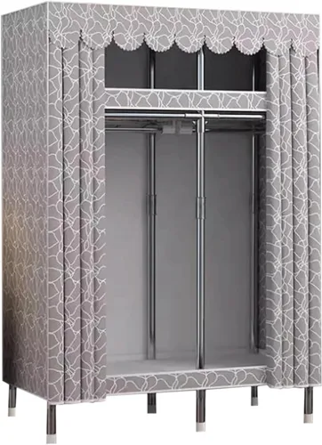 Vista 16 de large closets Portable Wardrobe Closet Thickened Steel Pipe Clothes Closet for Bedroom Hanging Large Closet Lightweight Portable Closet Space-saving