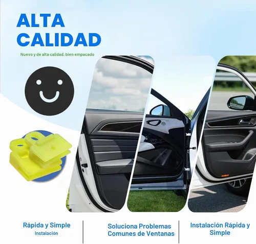 Vista 5 de Clips de canal de vidrio para puerta de ventana y clip manual para Toyota Corolla Highlander Prius