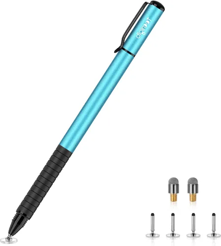 Vista 10 de DIGIROOT Lápiz capacitivo universal, lápiz digital 2 en 1 para pantalla Negro