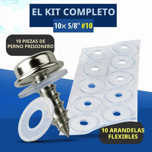 Vista 7 de EZ-Xtend Tornillos de acero inoxidable Marine Boat Cover Snaps 5/8" #10 Big