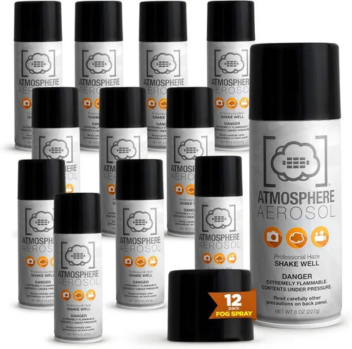 Vista 9 de Atmosphere Aerosol - Paquete de 2 aerosoles de niebla/niebla para fotografía, alternativa segura y portátil a máquina de niebla pequeña – Creador