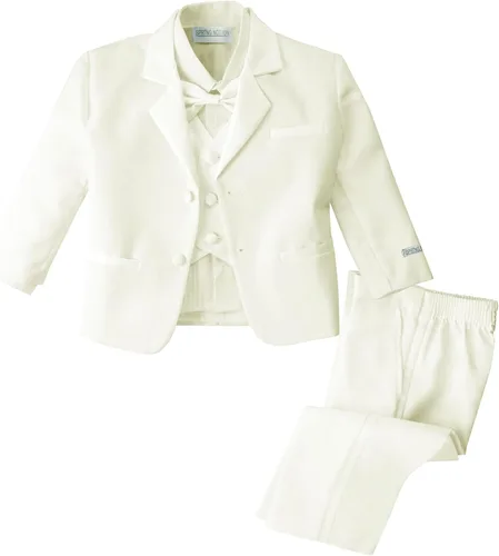 Vista 7 de Spring Notion Conjunto de esmoquin blanco de ajuste clásico para bebé, sin cola Negro