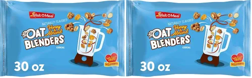 Vista 9 de Malt-O-Meal Honey and Oat Blenders Cereal de desayuno para niños, tamaño familiar, a granel, bolsa de 32 onzas