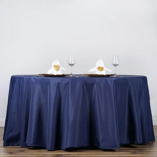 Vista 4 de BalsaCircle - Mantel redondo patriótico para el Día de los Veteranos de 132 pulgadas, color azul marino, 4 de julio, para fiestas, decoración