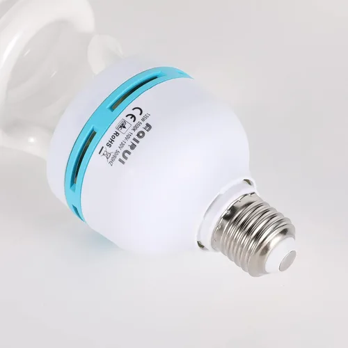 Vista 4 de Bombilla de 135 W 5500 K CFL Bombilla espiral de luz diurna en enchufe E27 para fotografía, fotografía, video, estudio, iluminación, blanco, 1 1