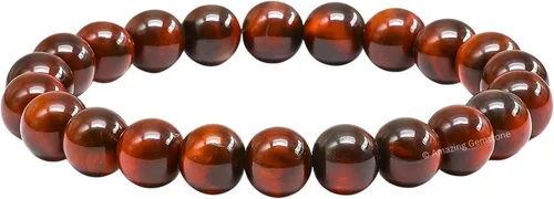 Vista 504 de Amazing Gemstone Crystal Bracelet for Women Men's Gifts - Protection Healing Crystal Bracelet - 8mm Gemstone Beaded Stretchable Bracelet Pulseras
