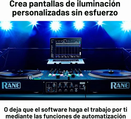 Vista 7 de Paquete de controlador DJ e interfaz DMX - Juego de DJ de 2 cubiertas con ruedas táctiles capacitivas y interfaz de audio - Numark Mixtrack Pro FX e