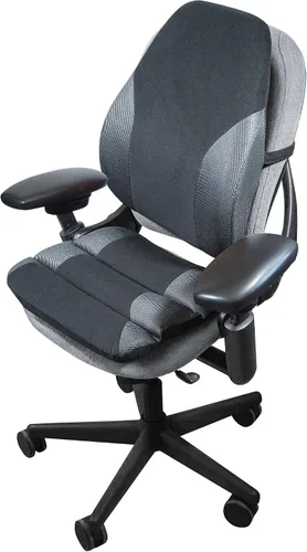 Vista 5 de Kantek Respaldo de espuma viscoelástica, negro/gris (LS360)