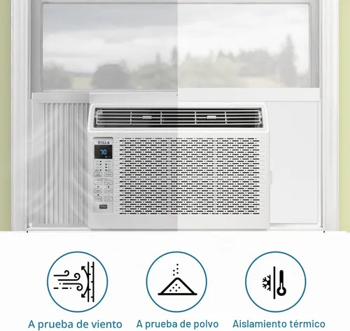 Vista 7 de Panel lateral de espuma para aire acondicionado de ventana, kit de panel de CA aislado de 2 piezas, blanco