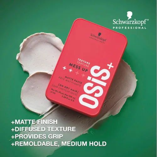 Vista 2 de OSiS+ Mess Up - Matte Styling Paste for Medium Control & Flexible Styling
