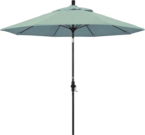 Vista 7 de California Umbrella GSCUF908117-5410 - Sombrilla redonda de 9 pies con poste de aluminio y varillas de fibra de vidrio para patio, 9 pies