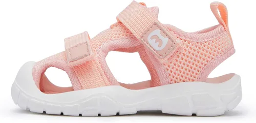 Vista 4 de BMCiTYBM Sandalias de verano con punta cerrada para bebé, niño, niña, zapatos ligeros, antideslizantes, para primeros pasos, 6, 9, 12, 18, 24 meses
