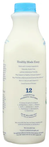 Vista 3 de Lifeway Probiótico orgánico bajo en grasa Kéfir, 32 onzas - 6 por caja.