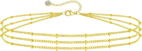 Vista 48 de Long tiantian Pulsera de oro gruesa para mujer, pulseras de oro delicadas, pulseras para mujer, pulseras apilables de eslabones de cadena