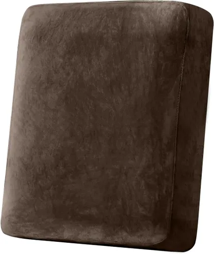 Vista 101 de Funda para Sofá de Terciopelo Elástico Funda de Cojín de Sofá 1 Pieza - Funda Elástica Lavable para Asiento o Respaldo, Fundas de Asiento para Sofás