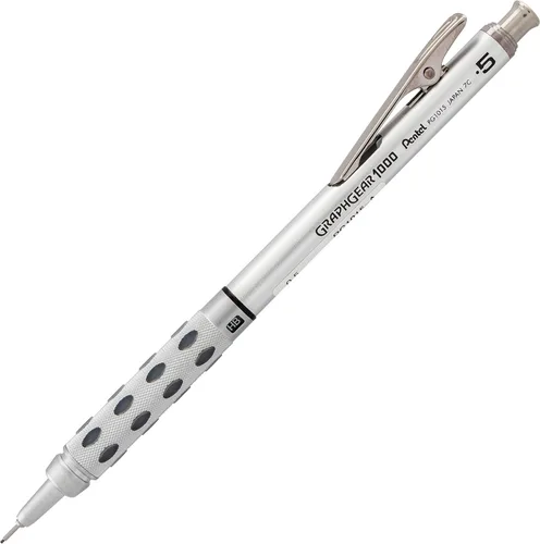 Vista 9 de Pentel GraphGear 1000 - Lápiz de dibujo automático (0.3mm), acentos negros, 1 unidad (PG1013G)