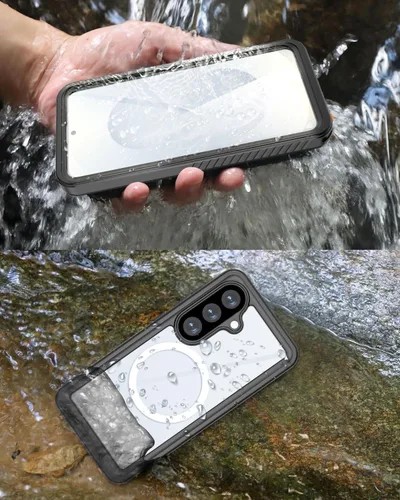 Vista 7 de Miimall Funda impermeable IP68 para Samsung Galaxy S26 Plus, compatible con MagSafe, Mil-Std 810G 360° protección de cuerpo completo resistente