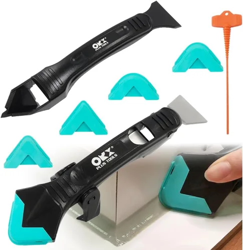 Vista 9 de ORXPLUS TOOLS - Kit de herramientas de calafateo de 10 piezas, herramienta de acabado de silicona para áreas estrechas, baño, cocina, fregadero