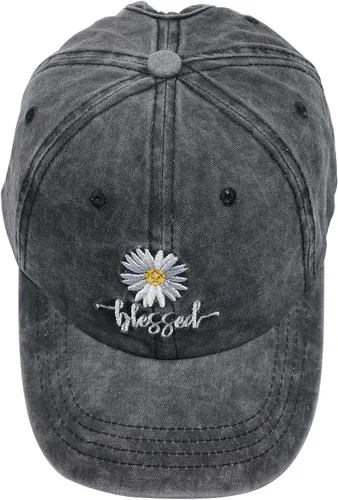 Vista 5 de Daisy Blessed - Gorra de béisbol bordada para mujer