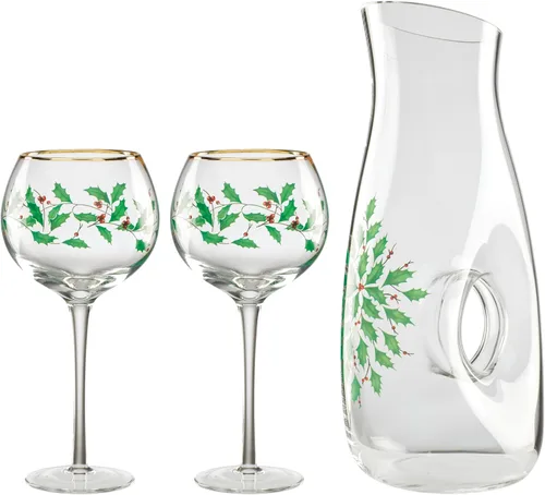 Vista 11 de Lenox 849606 Holiday - Juego de vasos de 4 piezas para bebidas heladas, vajilla navideña, alojamiento