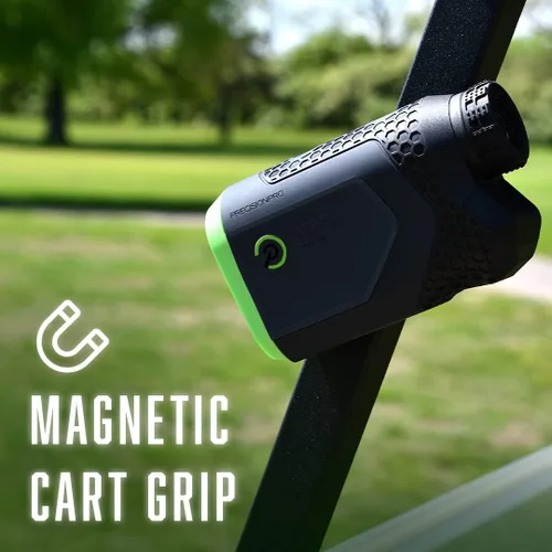 Vista 3 de Precision Pro NX9 Golf Rangefinder with Slope Switch – 900 Yards Laser Range Finder, Flag Lock Vibration, 6X Magnification, Magnetic Cart Mount