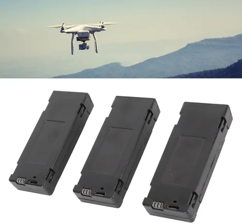 Vista 4 de 3 unids 3.7 V 2600 mAh batería de litio para E88 sin escobillas para S13 S1 APP8GPS, batería de litio recargable Quadcopter Drone para E88 para S13